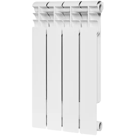 Радиатор биметаллический ROMMER Profi BM 500 4 секции боковое подключение (BI500-80-80-150) (RAL9016), RBM-1210-050004