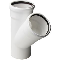 Тройник Pro Aqua Stilte D75x75/45 Белый, ST207745W