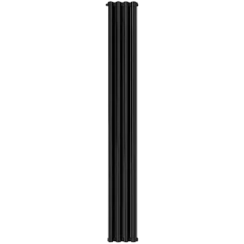 Радиатор алюминиевый STOUT Anteprima 1800 4 секции универсальное подключение (черный), SRA-3120-18000704