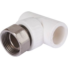 Тройник Kalde комбинированный с накидной гайкой 25х1, 3222-tut-251000