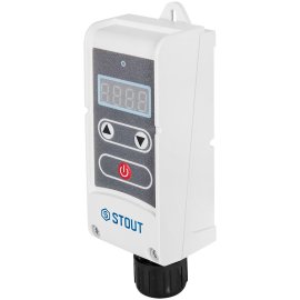 Термостат с выносным датчиком STOUT 0,9м электронный 5-90°С, STE-1006-100590