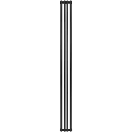 Радиатор алюминиевый STOUT Tonale 2000 4 секции универсальное подключение (черный), SRA-2120-20000704