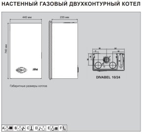 Настенный двухконтурный котел FERROLI Divabel F18 турбированный, ZL0BYF4JYA