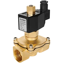 Клапан соленоидный (электромагнитный) STOUT прямого действия НО 24В G1 SSV-0020-024025