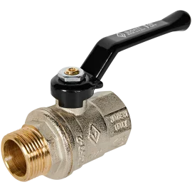 Кран шаровой BUGATTI Oregon (ручка-рычаг алюминий) внут-нар резьба 3/4