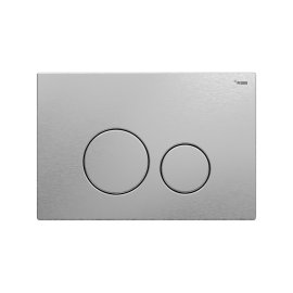 Панель смыва РЕХАУ NOVA ORB STEEL с круглыми клавишами с покрытием против отпечатков пальцев, нержавеющая сталь, цвет брашированная нержавеющая сталь, матовый, 19102601001