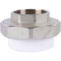 Муфта разъемная Политэк 63х2 с внутренней резьбой для полипропиленовых труб под сварку (цвет белый), 7000163002