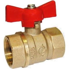 Кран шаровой ГАЛЛОП DN-20 СТАНДАРТ 230 бабочка ВхВ, 0103187