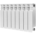 Радиатор биметаллический STOUT TITAN 350 8 секций боковое подключение (белый RAL 9016)
