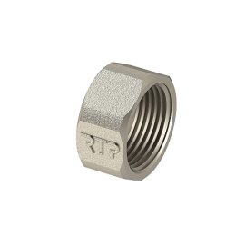 Заглушка, латунь, внутренняя резьба 1_1/4, еврослот, никель, РТП