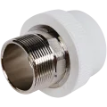 Муфта комбинированная Pro Aqua d= 50-1.1/2 PP-R под ключ НР Белая