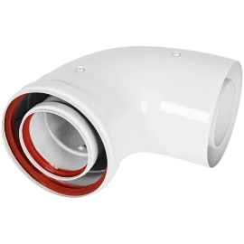 Отвод 90° традиционный коаксиальный ROMMER D80(п-м)/125(п-м)