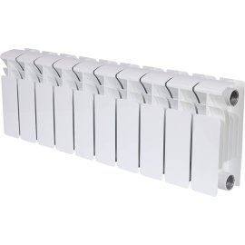 Радиатор биметаллический RIFAR BASE 200 10 секций боковое подключение (белый RAL 9016), 1RB20-10