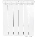 Радиатор алюминиевый STOUT Bravo 500 6 секции нижнее правое подключение (белый RAL 9010), SRA-0120-050006