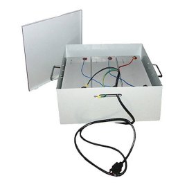 Металлический бокс для безопасной эксплуатации трех Teplocom УМБ-3/120 АКБ до 120а/ч 530х400х265 мм