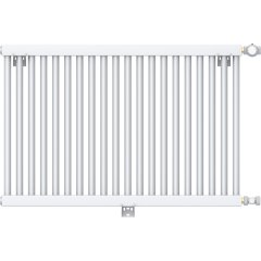 1-но трубчатый стальной радиатор ROMMER RST 1030/18 секций боковое подключение RAL9016