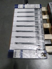 Уцененный товар (нарушена упаковка, скол краски в верхней части крайней секции): Радиатор биметаллический STOUT VEGA 350 10 секций боковое подключение (белый RAL 9016), SRB-1310-035010