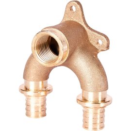 Проточный настенный угольник STOUT 20x1/2  бронзовый для труб из сшитого полиэтилена (340034G042028B), SFA-0040-002012