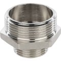 Ниппель НН STOUT переходной никелированный 1 1/2X1, SFT-0004-001121