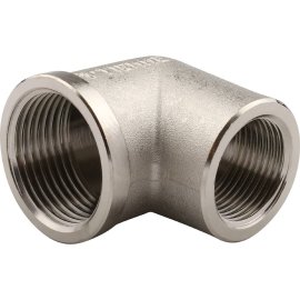 Угольник TIEMME ВВ никелированный 1х3/4 для стальных труб резьбовой, 1500392