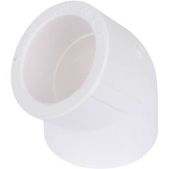 Угольник Kalde d=40 45* для полипропиленовых труб под сварку (цвет белый)