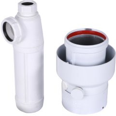 Переходник Vaillant 60/100 -> 80/125 мм с конденсатоотводчиком, 0020202465