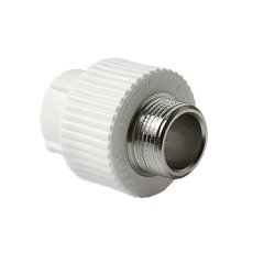 Муфта комбинированная Pro Aqua d= 32-1 PP-R НР Белая, PA23018P