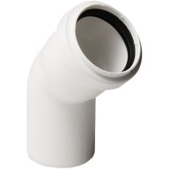 Отвод Pro Aqua Белый Stilte D50/45, ST100545W