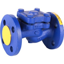 Клапан обратный подъемный ZETKAMA 287A Ду15 Ру16 фланцевый из чугуна, 287A015C31