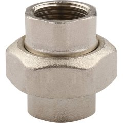 Сгон TIEMME прямой конический, никелированный ВВ 1/2х1/2, 1500374