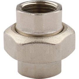 Сгон TIEMME прямой конический, никелированный ВВ 1/2х1/2, 1500374