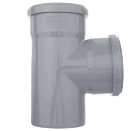 Тройник ВК ПП 110/110х87, серый,РТП