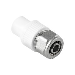 Переход Pro Aqua d=20x16 PP-R на PEX или металлопластиковую трубу Белый, PA76008P