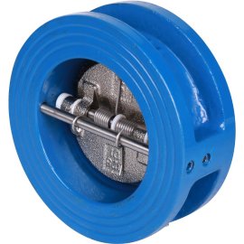 Обратный клапан двухстворчатый Tecofi из чугуна Ду65 Ру16 межфл ст/чуг T=110, CB3448N-EP0065