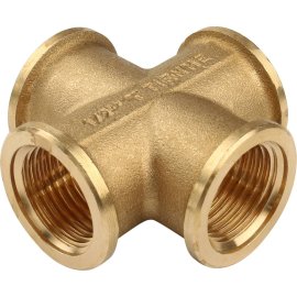 Крестовина TIEMME ВВ 1/2 для стальных труб резьбовой, 1500103