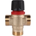 Термостатический смесительный клапан для систем отопления и ГВС ROMMER 1 НР 35-60°С KV 1,6 (боковое смешивание), RVM-0132-166025