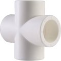 Крестовина Политэк d=20 для полипропиленовых труб под сварку (цвет белый), 9000002020
