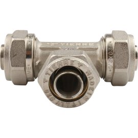 Тройник TIEMME (20х2.0) для металлопластиковых труб винтовой, 1600009