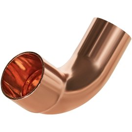 Отвод JINTIAN 90° ВП-НП 18 из меди под пайку, JT-15001A18E