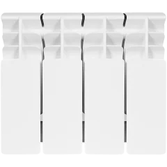 Радиатор биметаллический STOUT TITAN 200 4 секций боковое подключение (белый RAL 9016)