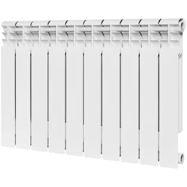 Радиатор биметаллический ROMMER Profi BM 500 10 секции боковое подключение (BI500-80-80-150) (RAL9016)