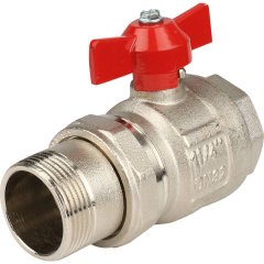 Кран шаровой полнопроходной Itap IDEAL 098 (бабочка, американка, 1 1/4 )