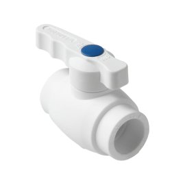 Шаровой кран полнопроходной Pro Aqua d= 25 PP-R Prime Белый, PA40510