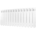 Радиатор алюминиевый Global VOX- R 350 14 секций боковое подключение (белый RAL 9010), VX03501014