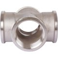 Крестовина TIEMME никелированная ВВ 1 1/4 для стальных труб резьбовой, 1500475