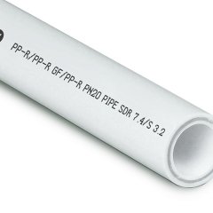 Труба PPR/GF/PPR  40х5,5 PN20 белый 2м РТП