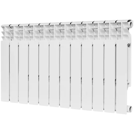 Радиатор биметаллический ROMMER Plus BM 500 12 секций боковое подключение (RAL9016)