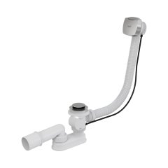 Сифон для ванны AlcaPlast автомат комплект, хром, A51CR