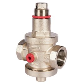 Редуктор давления ROMMER PN25 вн/вн 1  с выходом под манометр, RVS-0008-000025