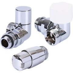 Термостатический комплект LUXOR 1/2 EK угловой правосторонний KT 269/A